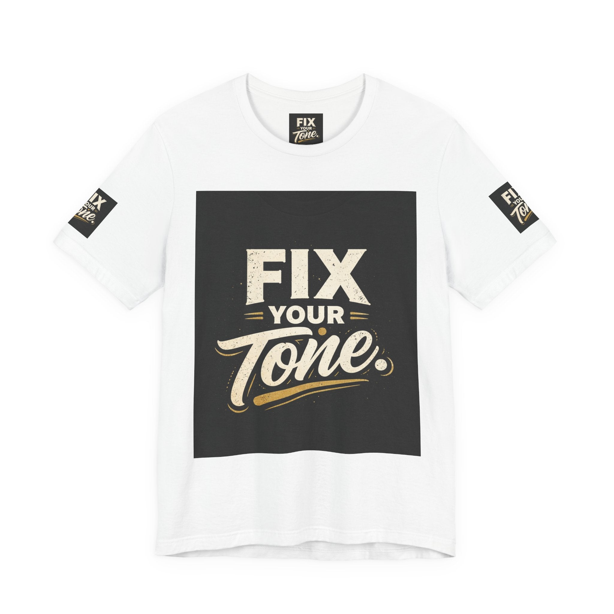 Fix Your Tone Graphic Tee — Vintage Typography Music-Inspired Shirt