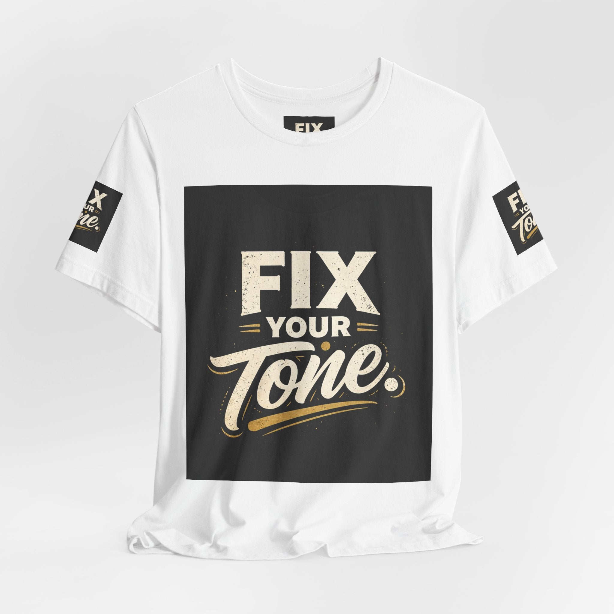 Fix Your Tone Graphic Tee — Vintage Typography Music-Inspired Shirt